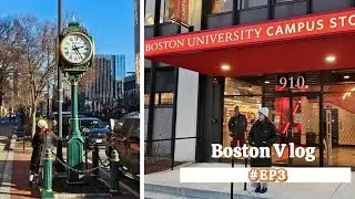 波士頓 Vlog 3｜生病居家週、Assembly Row Outlet好好買、交新朋友 #boston