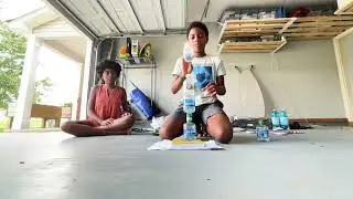 First Ever Quadruple Tower￼: Water Bottle Tower Trick Shot