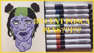CHEAPEST POSCA PAINT PEN ALTERNATIVE + draw with me