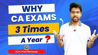 Why will CA exams be held thrice a year?