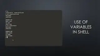 Shell Scripting Tutorial Series 03 : LAB 02 Variables