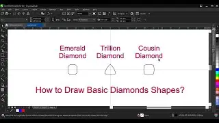 Corel draw Tutorial 3 : How to Draw Basic Diamond Shapes?