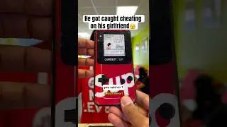 He got caught looking at other girls 😱 #shorts #apple #iphone #ios #android #samsung #fyp #asmr