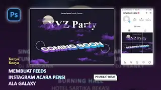 PART 1 - FEEDS INSTAGRAM - Photoshop Tutorial Pemula | XYZ Party