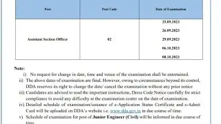 DDA ASO Exam dates Out |DDA ASO Exam Update| ASO Exam Dates| DDA ASO MOCKS  