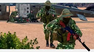 Arma 3. 240 человек. Разведка КГБ СССР атакует базу США во Вьетнаме. Solid Games. Солидные Игры Арма