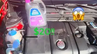 Simple coolant flush for Volkswagen Jetta under 20$