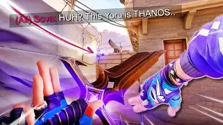 Dominating the Lobby as THANOS Mode YORU in Valorant