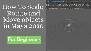 How To Scale, Rotate and Move objects in Maya 2020 (For Beginners)