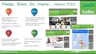 Pledge Share Do Inspire through social media