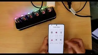 How to set NovelLife Tube Clock as Electronic Album