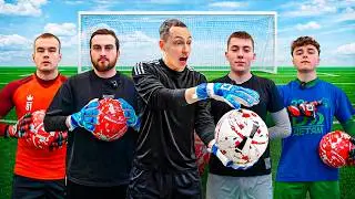 I gave the goalies NO CLUTCH gloves and the loser TAKES THE PENALTY