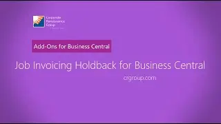 Job Invoicing Holdback for Business Central