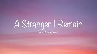 A Stranger I Remain - Free Dominguez (instrumental + lyrics)