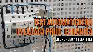Test automatického ovládača prúdového chrániča