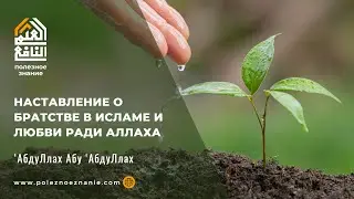 Наставление о братстве в Исламе и любви  ради Аллаха