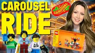 LEGO® Set 40714 Carousel Ride (2024) Speed Build and Review