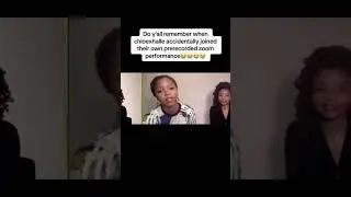 Throwback to Chloe and Halle joining their own zoom performance💀😭 