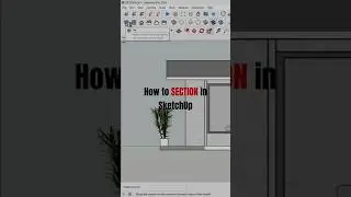 SECTION in SketchUp | SketchUp Tutorials #shorts #design