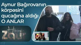Aparıcı Aynur Bağırovanın körpəsini qucağına aldığı O ANLAR - Həmin Zaur