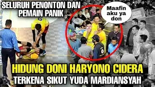 DONI HARYONO DI LARIKAN KE RUMAH SAKIT, HIDUNG DONI CIDERA TERKENA SIKUT YUDA MARDIANSYAH