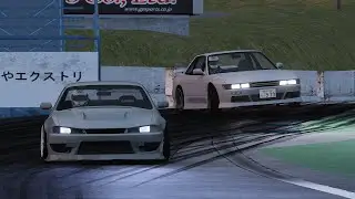 S13, S14, R32 Drift Train @ Ebisu Minami -Assetto Corsa