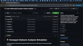 🎥 Honeypot Malware Analysis Simulation | Python Project Code Walkthrough