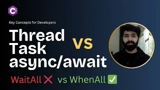 C# Thread vs Task vs async/await Explained – Multithreading & Async Made Simple
