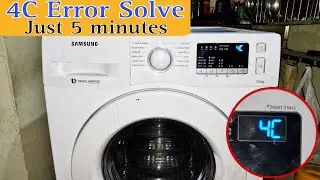 4C Error || Samsung Washing Machine 4C Error problem || How to fix 4C Error || 4c Error in machine