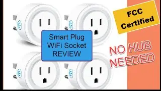 Smart Plugs WiFi Smart Outlet Review!  Works w/ Google, Siri and Alexa!