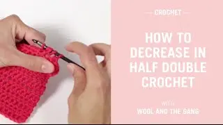 How to decrease in half double crochet