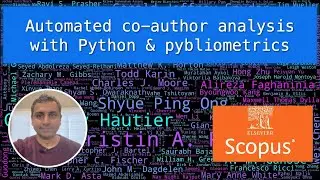 Automated co-author analysis with Python, pybliometrics, and the Scopus API
