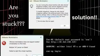 How To fix “You are running this virtual machine with side channel mitigations enabled.” ?