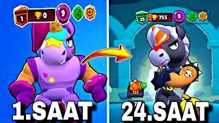 24 SAAT BOYUNCA BERRY OYNADIM!! 750 KUPA BERRY🧐| BRAWL STARS