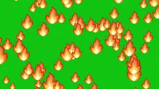 fire live emoji green screen video free no copyright