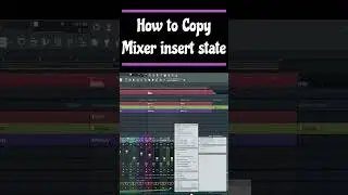 How to copy mixer insert states in FL Studio