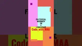 #20|| Factorial number in c || #tech #shorts #c #coding #cprogramming #c_programming