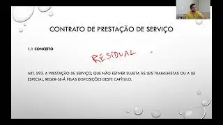Contrato de prestação de serviço (parte 1)