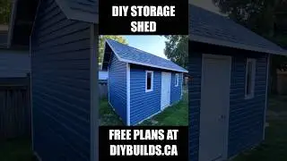 How to Build a Shed  #diy #woodworking #shed #build #building #plans #free  #diyprojects