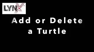 Add or Delete a Turtle