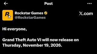 GTA6 has been delayed once again