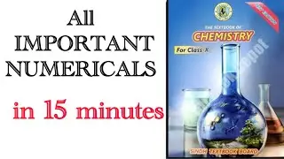 Chemistry Class 10 important NUMERICALS for BOARD EXAMS 2024 II ONE SHOT