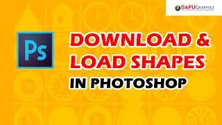 How to Import/Load Shapes in Adobe Photoshop.
