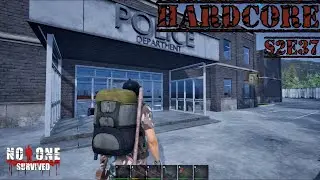No One Survived S2E37 HARDCORE. Police Station Part 2. Let's Play Solo