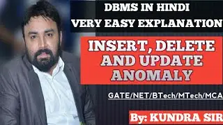 12. INSERT DELETE AND UPDATE ANOMALY IN DATABASE