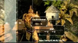 Skyrim Hearthfire: Building a House Walkthrough