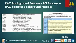 RAC Background Process - BG Process - RAC Specific Background Process