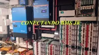 Powerwall  de bateria nissan leaf .Conectando BMS JK  y Victron RS 450/100