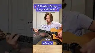 🎸 3 Hardest Songs to Play on Guitar!