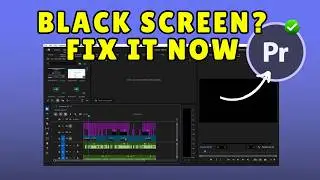 Premiere Pro Black Screen FIX Preview Not Showing